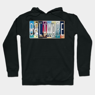 Delaware License Plates Hoodie